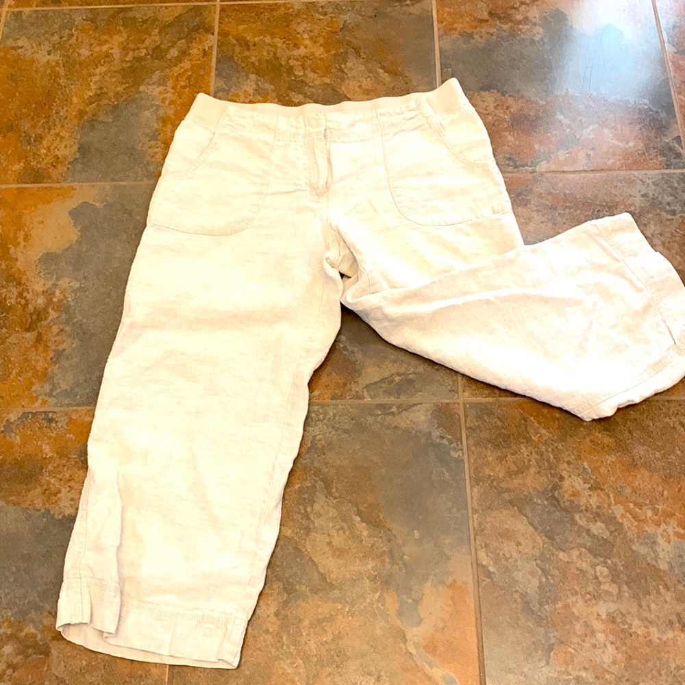 J Jill summer linen beach pants 8